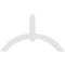 Ekena Millwork Archdale Architectural Grade PVC Gable Bracket, 72"W x 42"H x 2"D x 6"F, 14/12 Pitch GBP072X42X0206ARC00 - alternate 2
